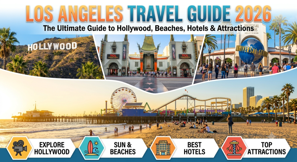 Los Angeles Travel Guide 2026 – Best Attractions, Hotels, Beaches, Budget & Travel Tips